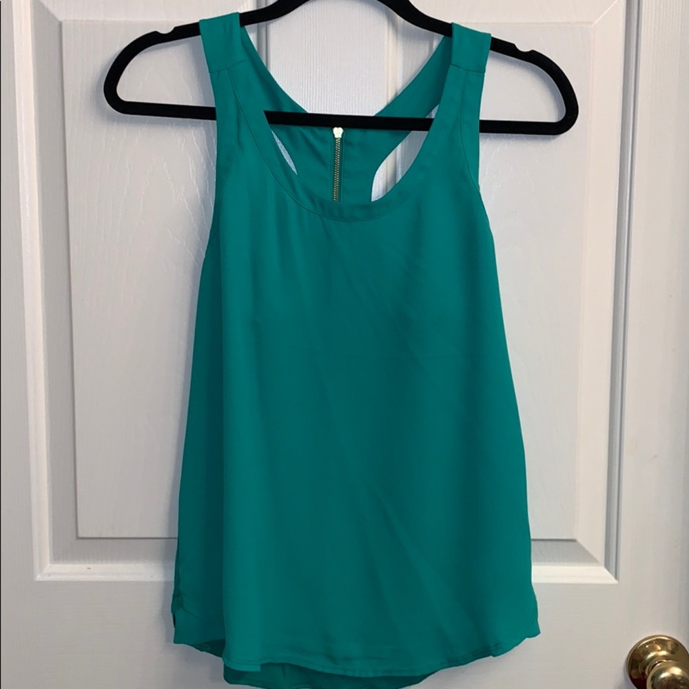 Racerback Express tank top in true green💚